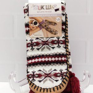 NWT The Original Muk Luks Women's Slipper Socks